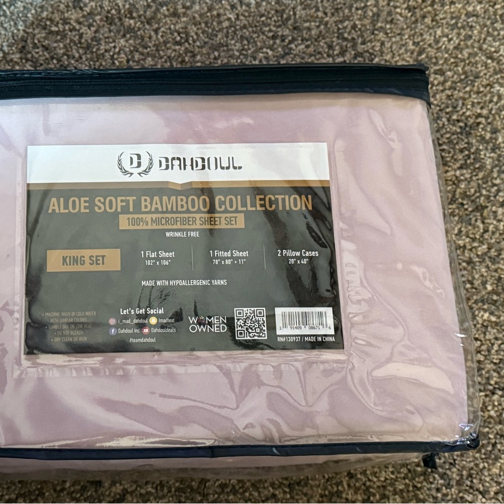 Dahdoul Aloe Soft Bambooo Collection Sheets